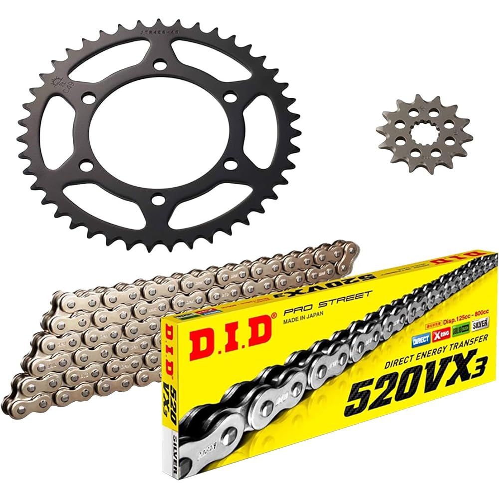 D.I.D (Daido Kogyo) F/R sprocket 3-point replacement kit DY-02S YAMAHA YZF-R25 15- /YZF-R3 15-/MT-25 16-/MT-03 16-