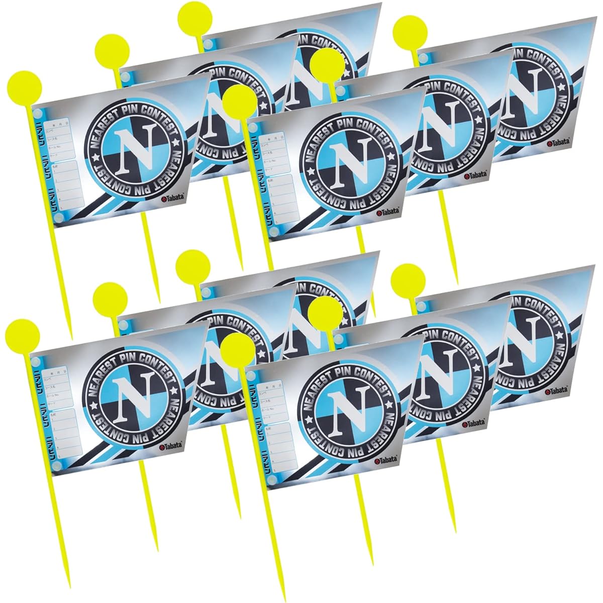 Tabata Golf Competition Flag [Near Pin] Competition Flag for Near Pin 12 Pieces GV8032 Competition Supplies Competition Goods Competition Flag for Competition