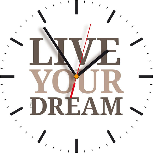 contento Wall Clock White Size: 28x28x2.1cm 866258