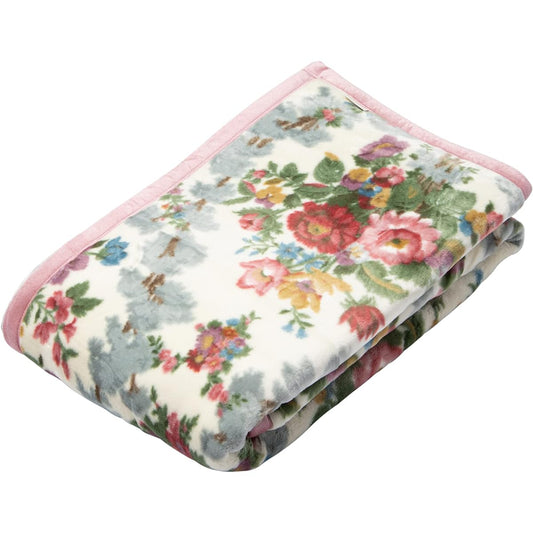 nishikawa [Nishikawa] Acrylic Meyer Blanket (Fuzz Part) Single Washable Sanderson Made in Japan Thick Warm Pink FQ06150000P