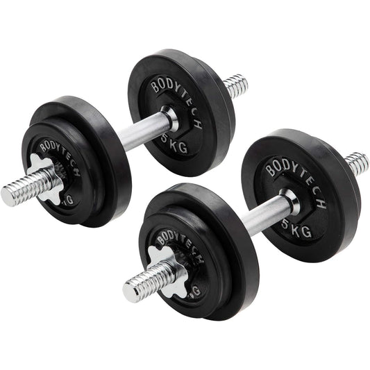Bodytech Steel Dumbbell Adjustable 20kg Set (10kg x 2 Piece Set) BTST91TL003