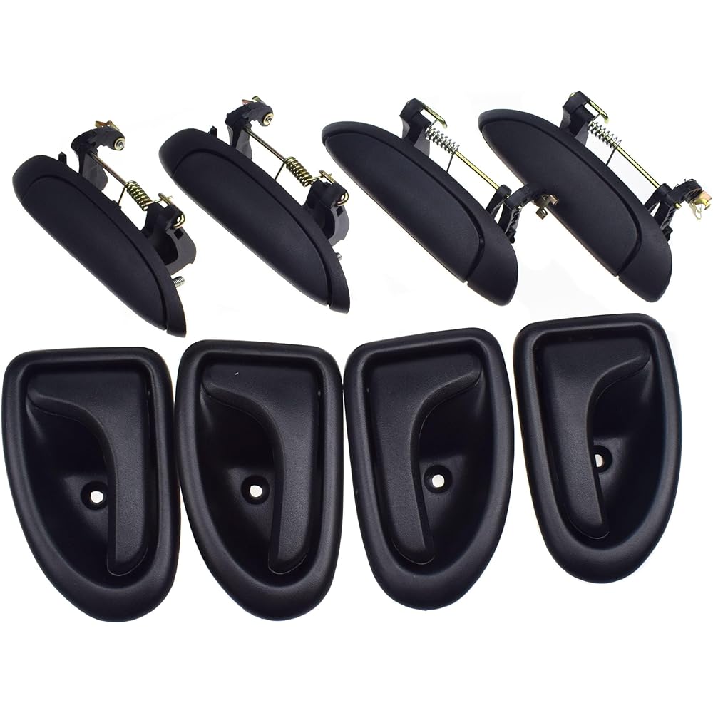 For Car Parts Renault Clio II Megane II I &. Dassia Logan Outside & AMP; Inside Door Handle Front Rear left Right Right RI LH RH Rhh Rhh Rhhh seat Car Parts (Color: Outside 4 Sides)