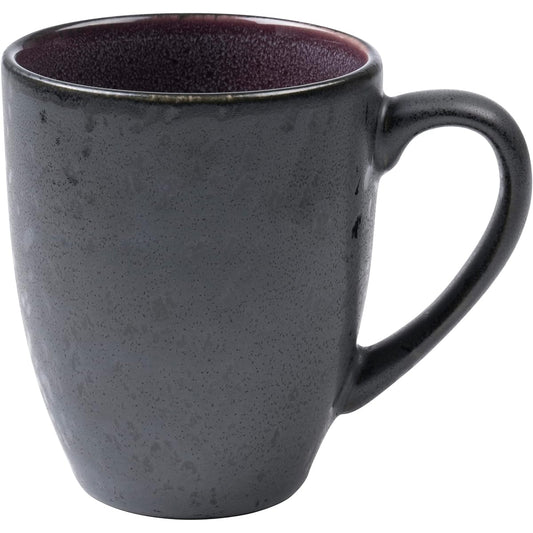 Bitz Mug Tea Cup Coffee Cup 300ml Set of 4 821391 Black/Lilac