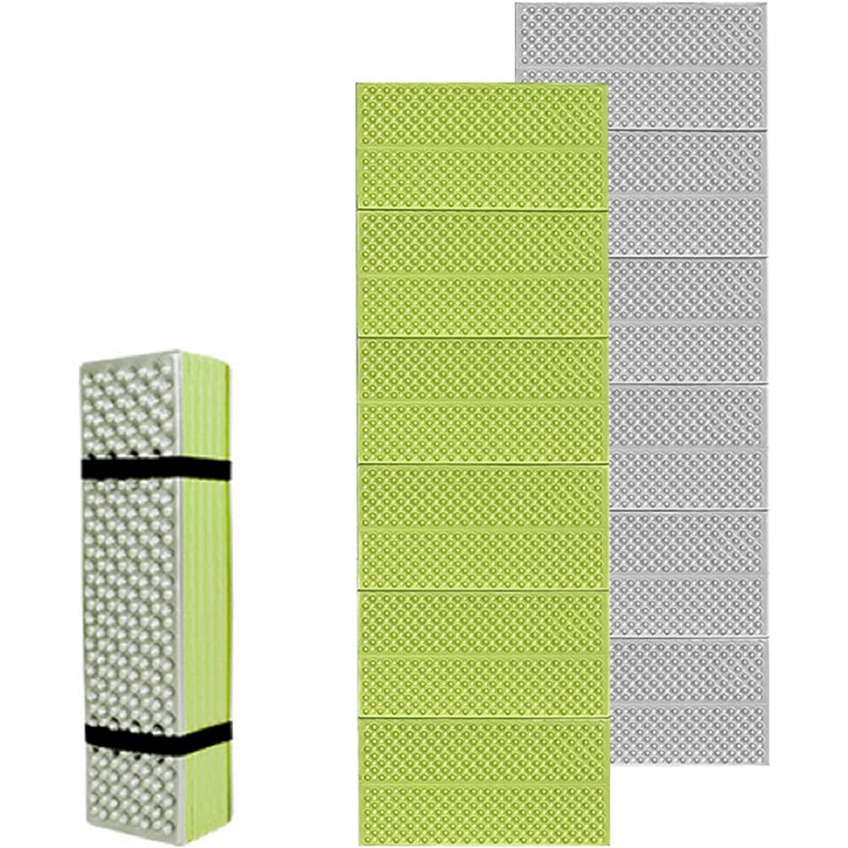 Camping Mat, Outdoor Mat, Sleeping Bag Mat, Foldable, Ultra Lightweight, Heat Retention, IXPE Material, Waterproof, Ultra Light Insulation, Thick/Folding Mat/Disaster Prevention, Height 180cm x Width 60cm x Thickness 2cm