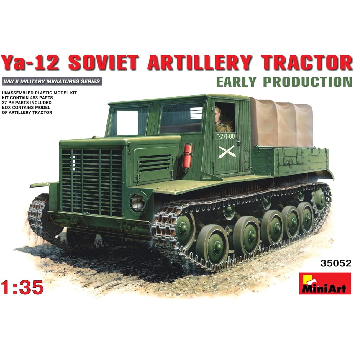 Miniart 1/35 Ya-12 Soviet Artillery Tractor MA35052 Plastic Model