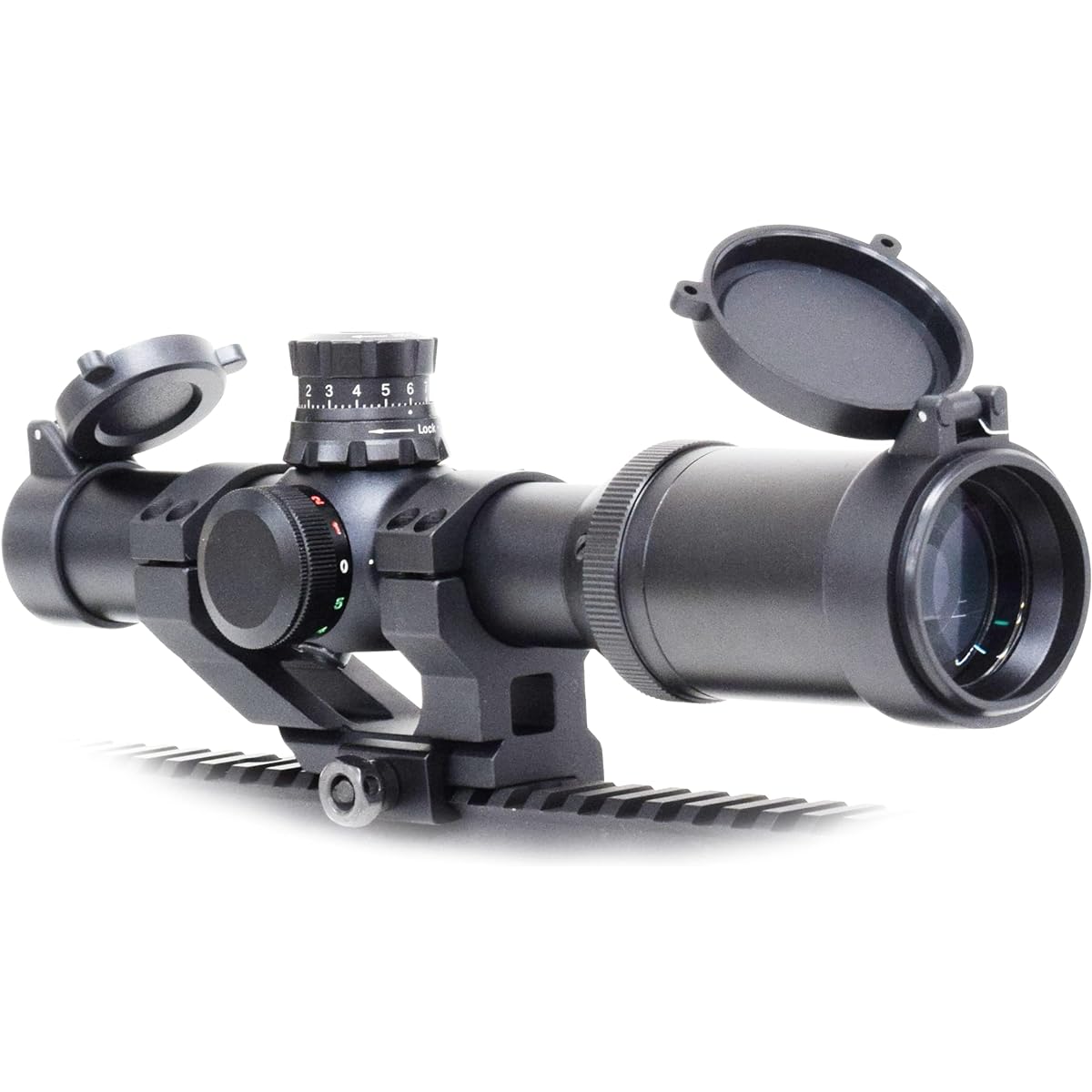 SIIS Short Zoom Hybrid Dot Scope Predator 03 with Offset Mount PRE03