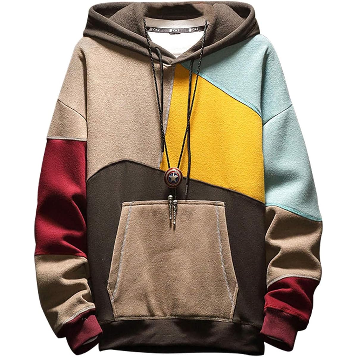 Sukinana Hoodie Men's Autumn Clothing Long Sleeve Large Size Hooded Loose Casual Sports Pullover Popular Men's Clothing Autumn Winter Spring
