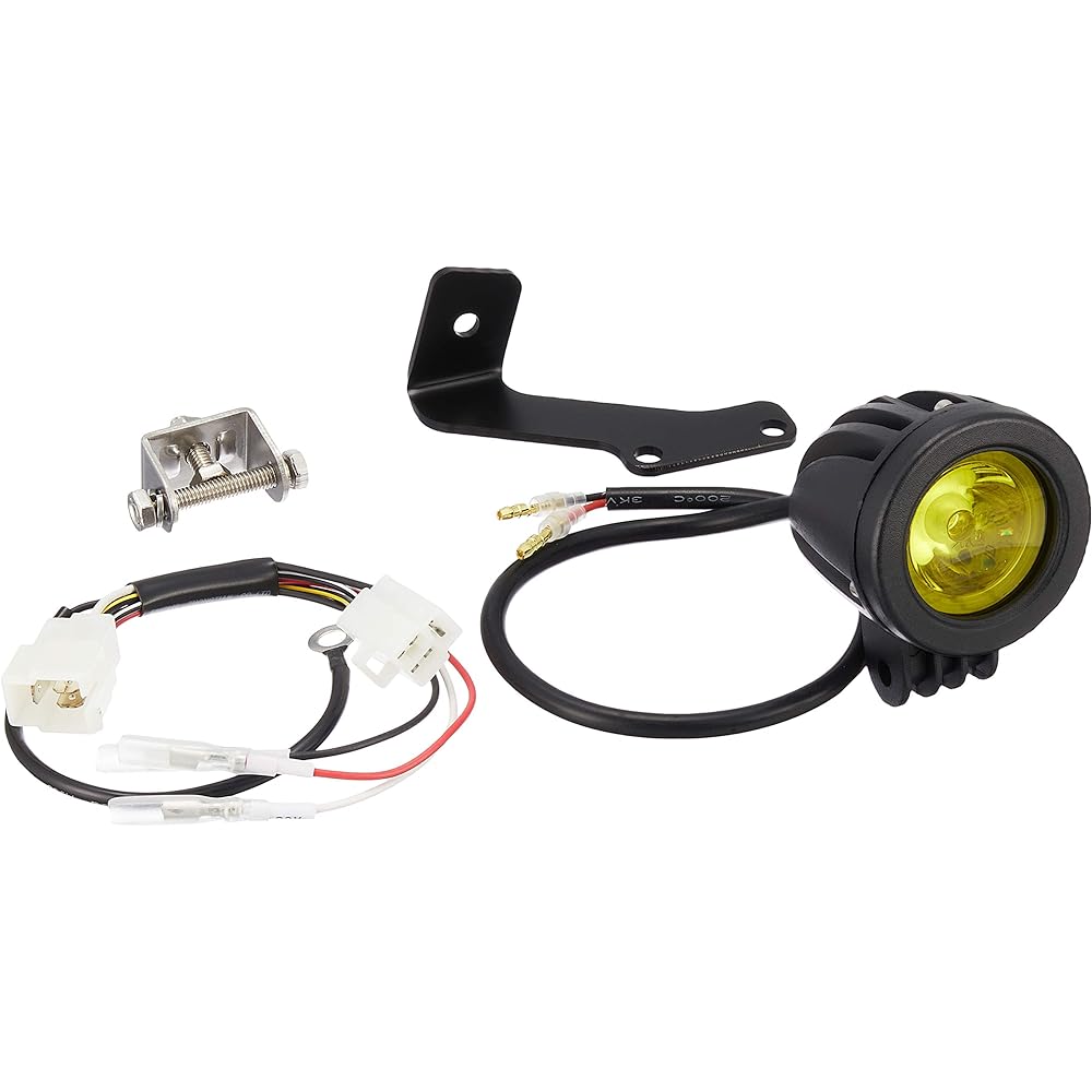 KITACO Lamp LED Shuttle Beam KIT Bolt-on Type High Brightness LED Splashproof Specification Monkey 125 Body/Black Lens/Lime Yellow 800-1300330