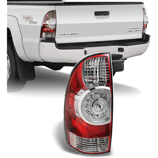 05-15 Toyotata Komapic Up for Truck Red Clear Tail Light Brake Lamp Driver left side replacement