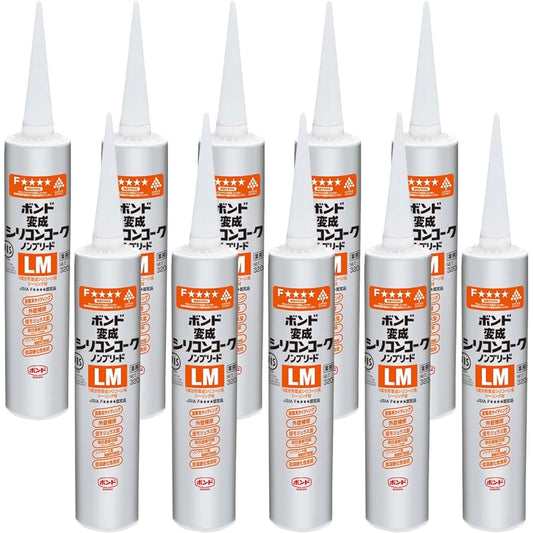 [Sold in box] Konishi modified silicone coke non-bleed type LM white 320ml 10 pieces #05721