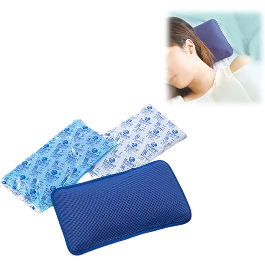 [Klotz] Cool pillow Double structure of anti-freezing soft and gel freezing gel Saves power on nights when you have a hard time sleeping Heat stroke prevention Stays cool until morning (one-sided mesh type)
