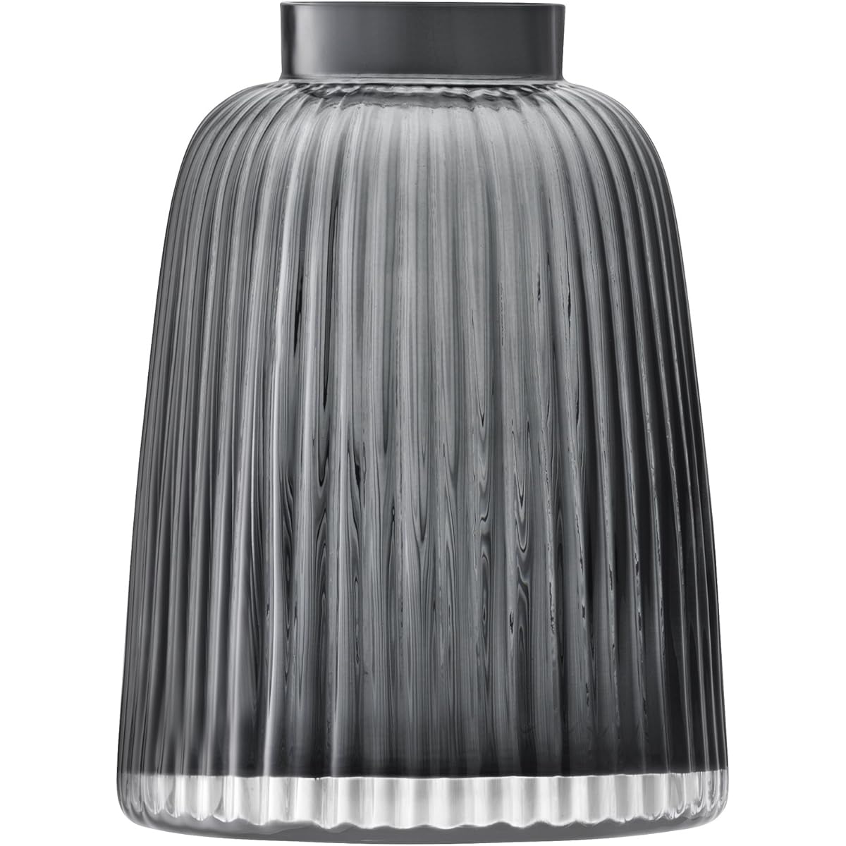 LSA Flower Vase (Vase) Gray Height 26cm PLEAT G1399-26-847