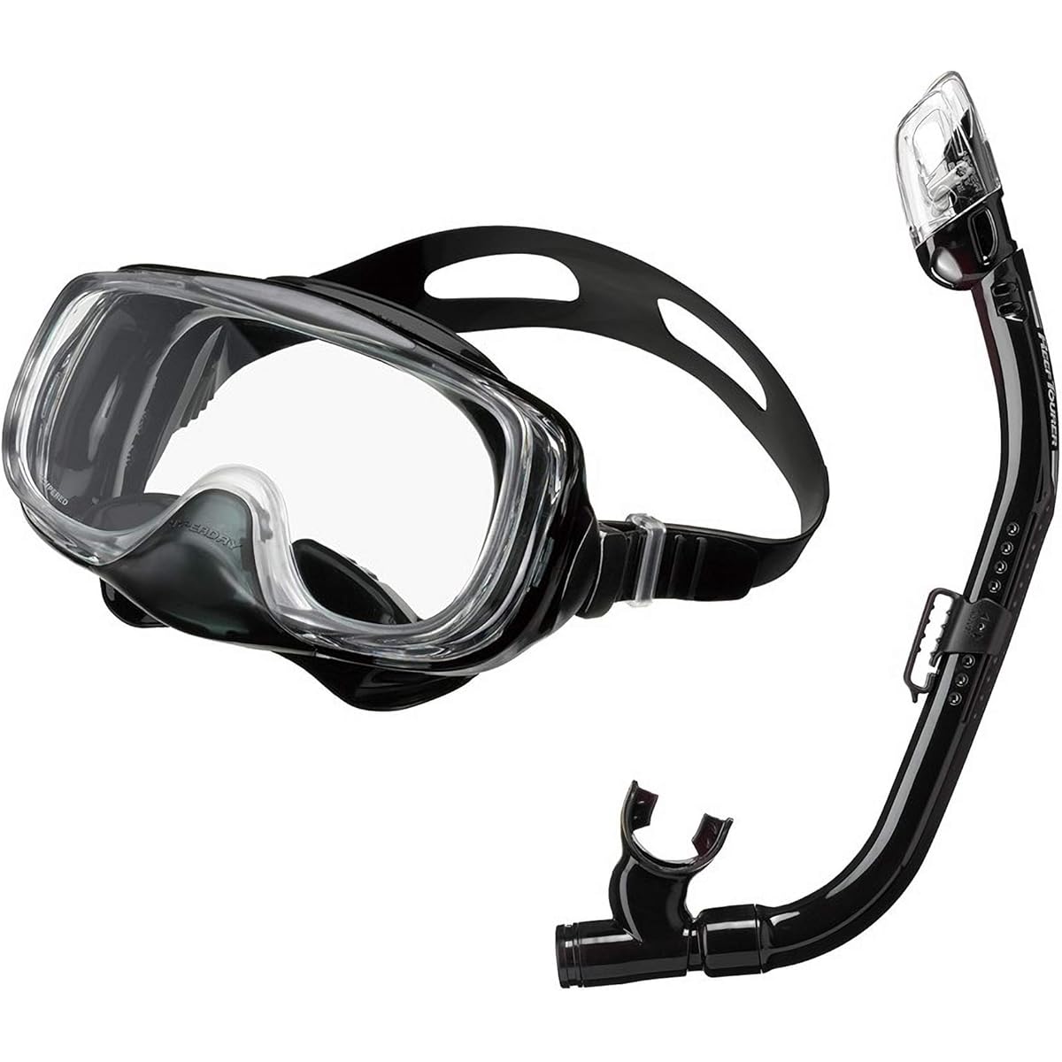 REEF TOURER Snorkeling Snorkel Mask Snorkel for Adults 2 Piece Set Silicone RC0109