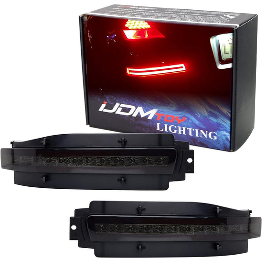 IJDMTOY Smoke lens All-in-one full LED Bumper tail lamp Nissan 2003-2009 350Z compatible sequential flashing LED Winker lamp backup Retabast light & tail/brake light