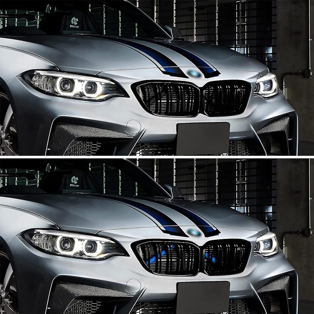 Grill insert 2 -point stripe trim compatible (blue)