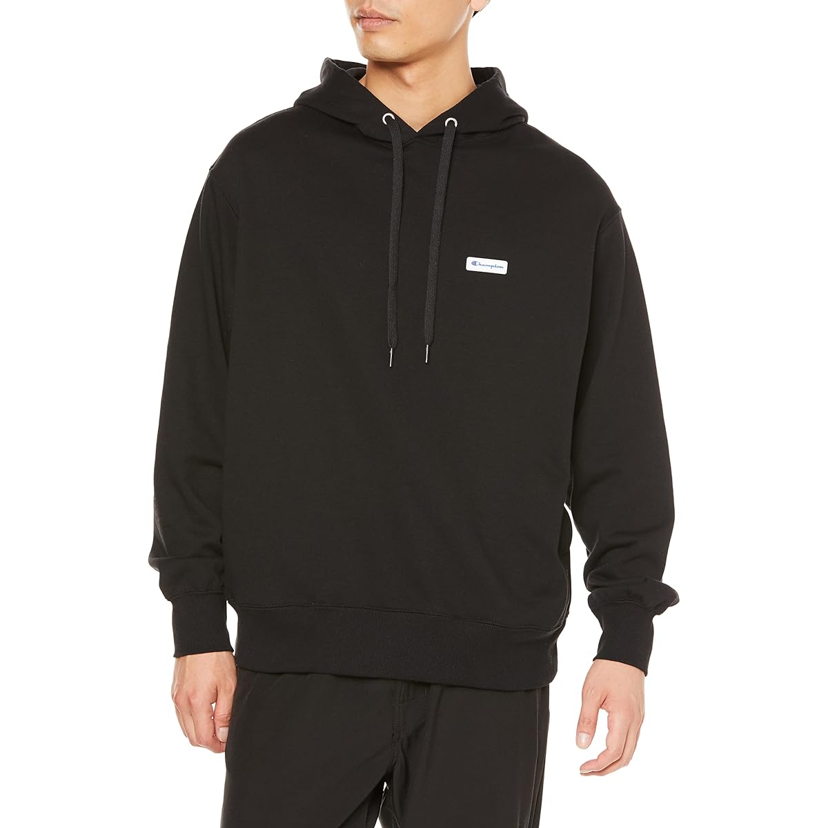 [Champion] Hoodie, Long Sleeve, Fleece Sweatshirt, Antibacterial and Odor Resistant, Breathable, Stretchy, Tear Resistant, Abrasion Resistant, Script Logo, Rubber Name, Relaxed Fit, Oversized, Hooded Sweatshirt, Men's Casual C3-W124