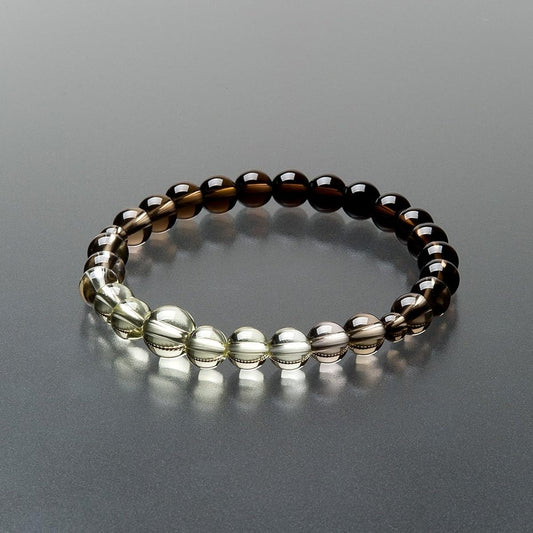 Buddhist Altar Shop Takita Shoten Specially Selected Bracelet Prayer Beads Natural Stone Bracelet ◆ Brown Quartz Gradation 7mm Ball ◆ Prayer Bead Bracelet, Prayer Bead Bracelet, Prayer Beads, Bracelet Prayer Beads, Power Stone, Amulet [Certificate Includ