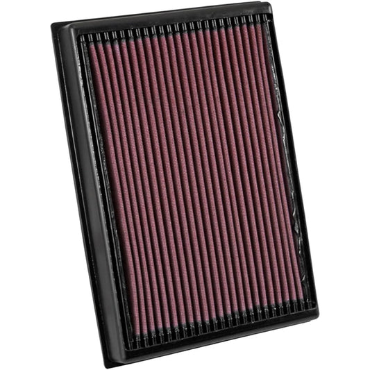 K & N engine air filter: High performance, premium, washable, replacement filter: 2016-2019 Nissan Titan XD V8, 33-5048