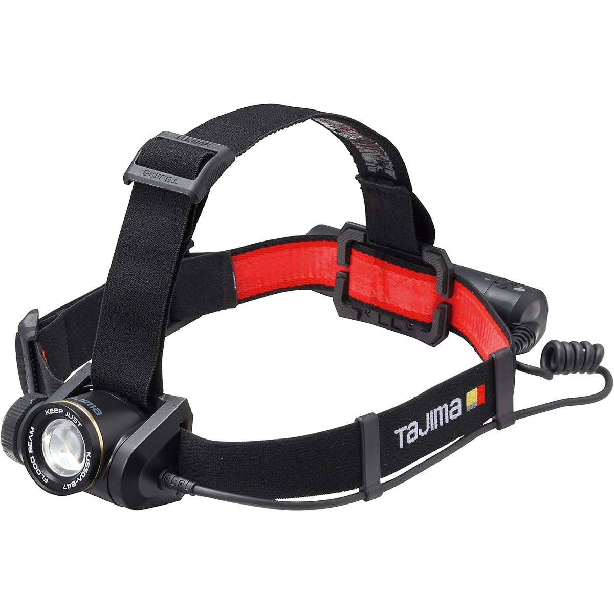 Tajima LED headlight Keep Just 100% brightness until battery runs out Boost up to 500lm Dedicated rechargeable battery set Large capacity 4700mAh Rechargeable KJS50A-B47