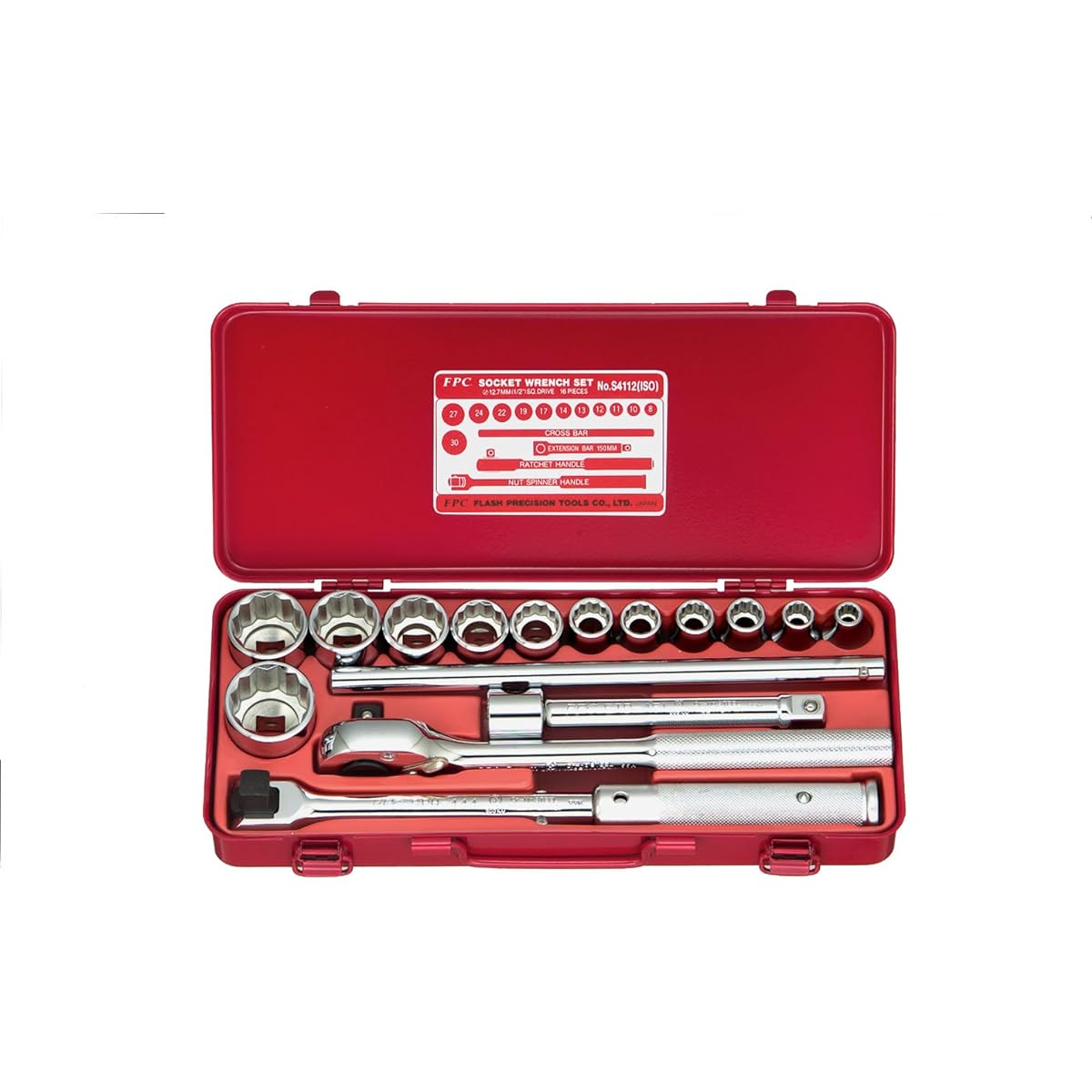 FPC socket wrench set S-4112 ISO-12P