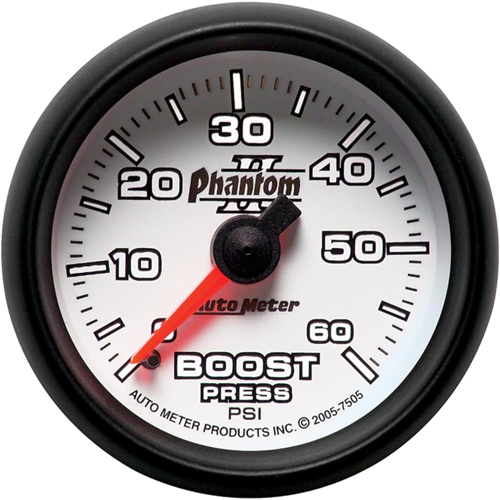 Autometer 7505 Phantom II Mechanical Boost Gauge