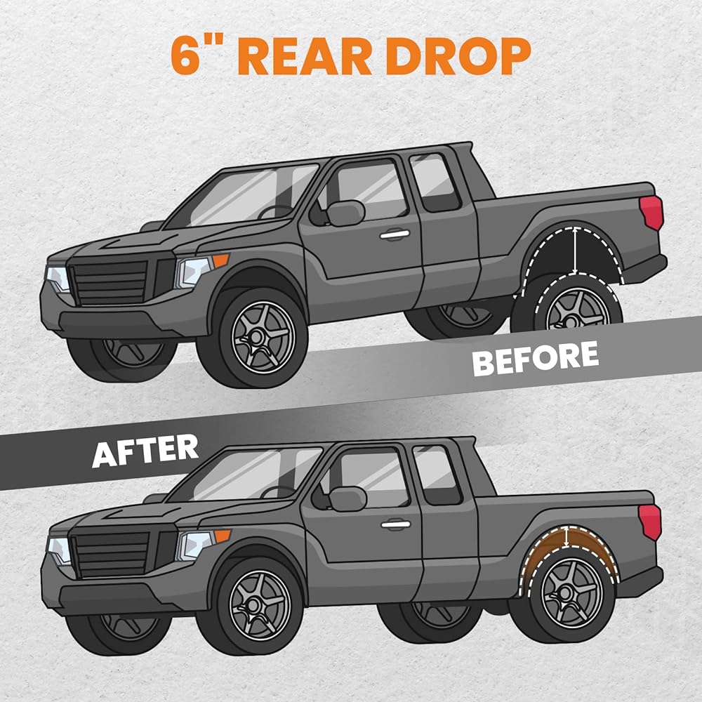 6 inch rear axle flip kit Chevrolet Silverad C1500 1988-1998 Pickup Track Drop Kit