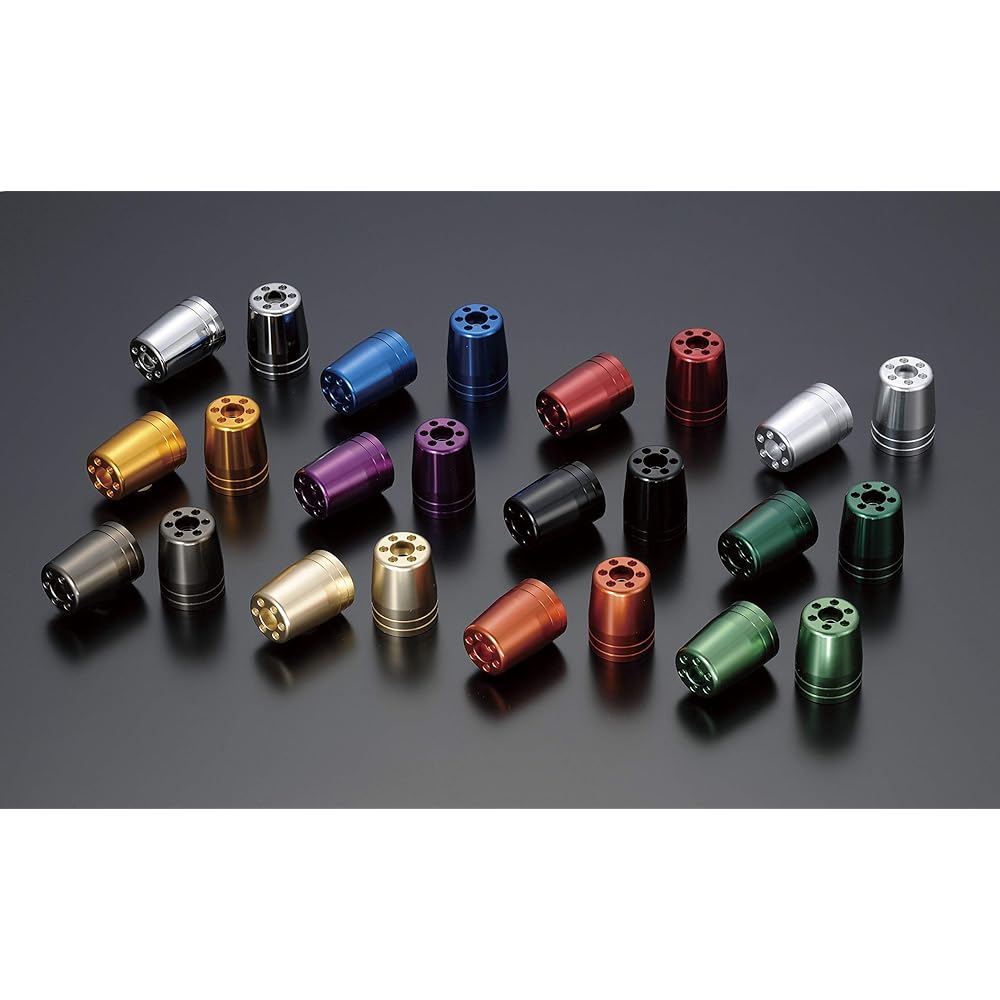 POSH Motorcycle Supplies Ultra Heavy Bar End Outer Only 2 Pieces M8 Type Lime Green 031879-28-10