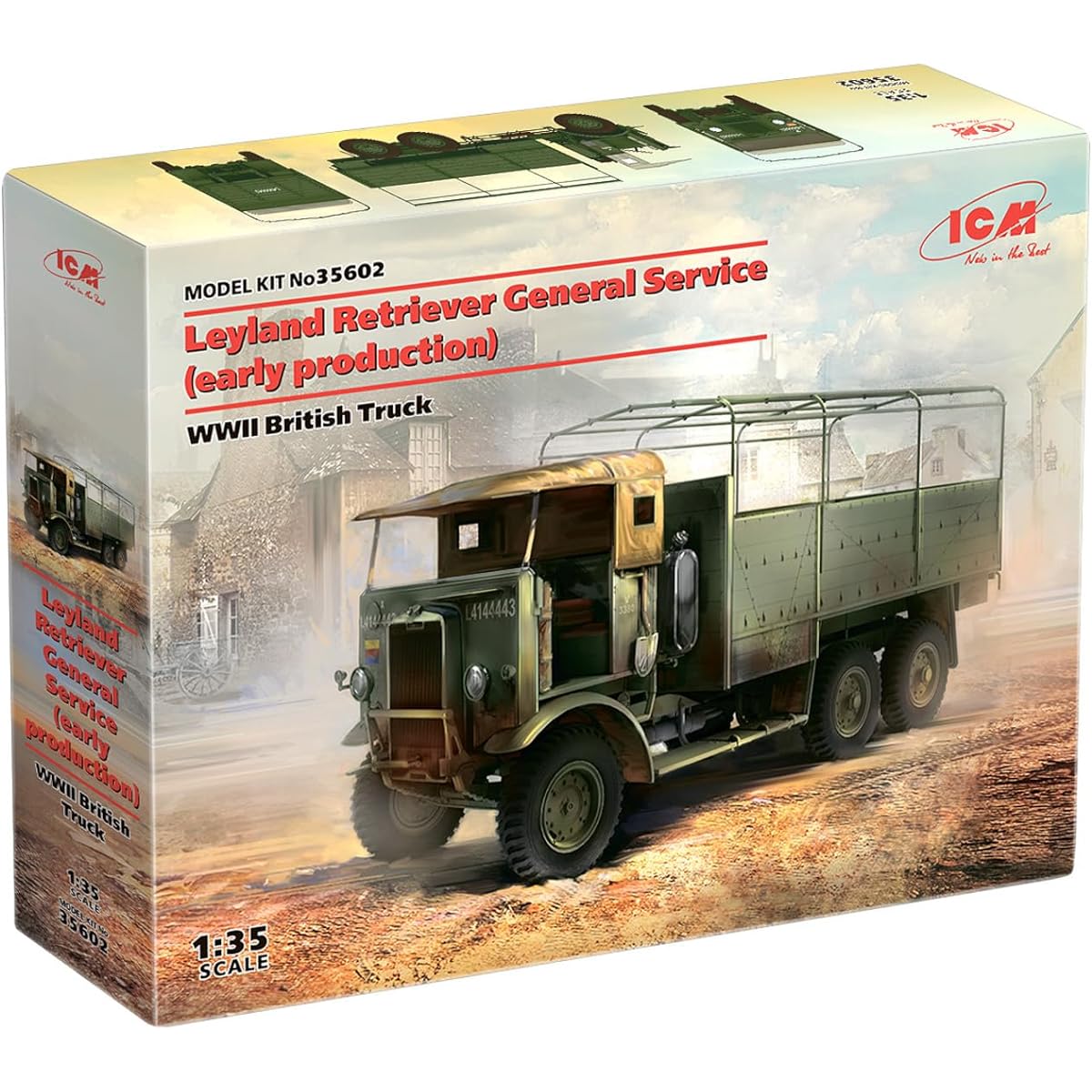 1/35 British Army Leyland Retriever GS Truck (Early Type) Plastic Model 35602