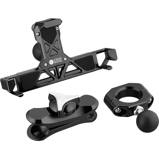 SYGNHOUSE Motorcycle Mount System ABC Set Product ABC-9 (A-46/B-9/C-41) Smartphone Holder Set 5 Limited Black Φ1 inch (25.4mm) [Representative compatible models: Rebel 250/500/
