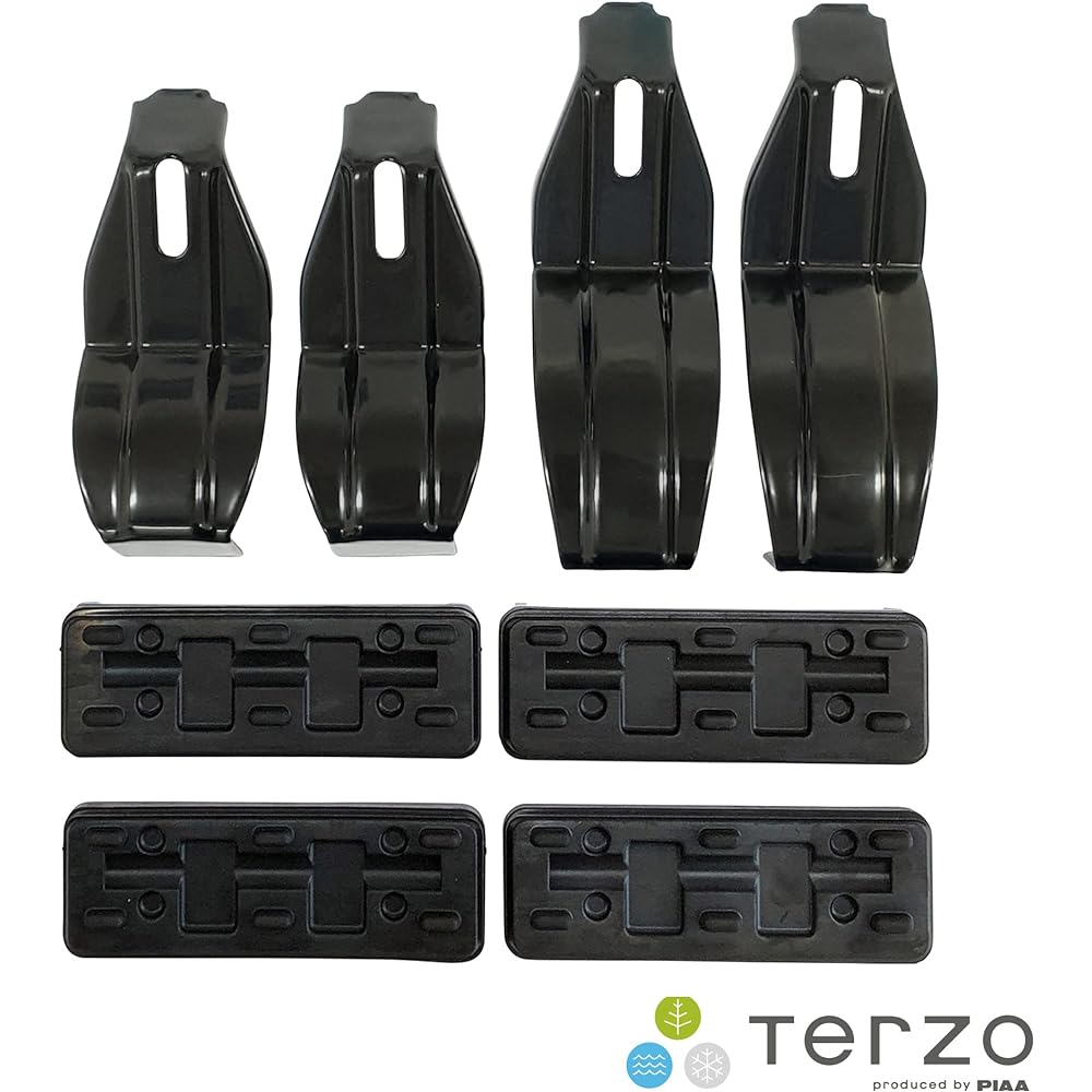 Terzo Terzo (by PIAA) Base Carrier Mounting Holder Set by Car Model 4 Pieces Black [HONDA Vezel and Others] EH458