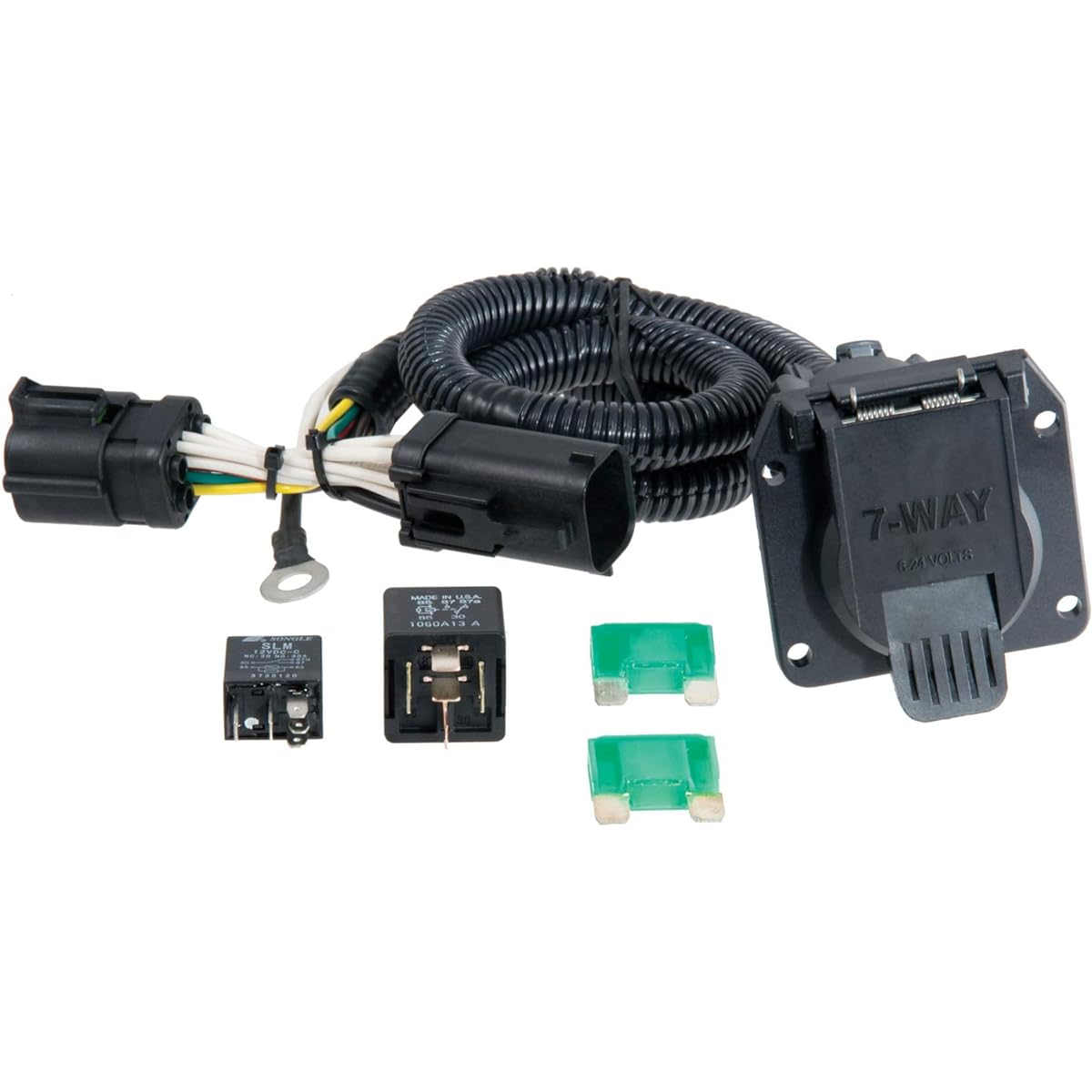 CURT 55242 Vehicle side Custom RV blade 7 Pin Treller Wiring Harness Ford F-150 Heritage F-250