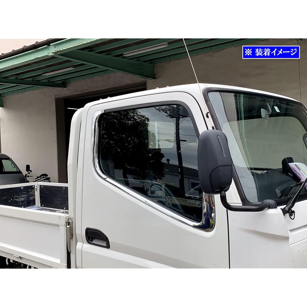BRIGHTZ Blue Tech Canter Plated Pillar/Plated Window Molding Set 6PC [TRUCK-L-061] Blue Tech Canter Canter 15846