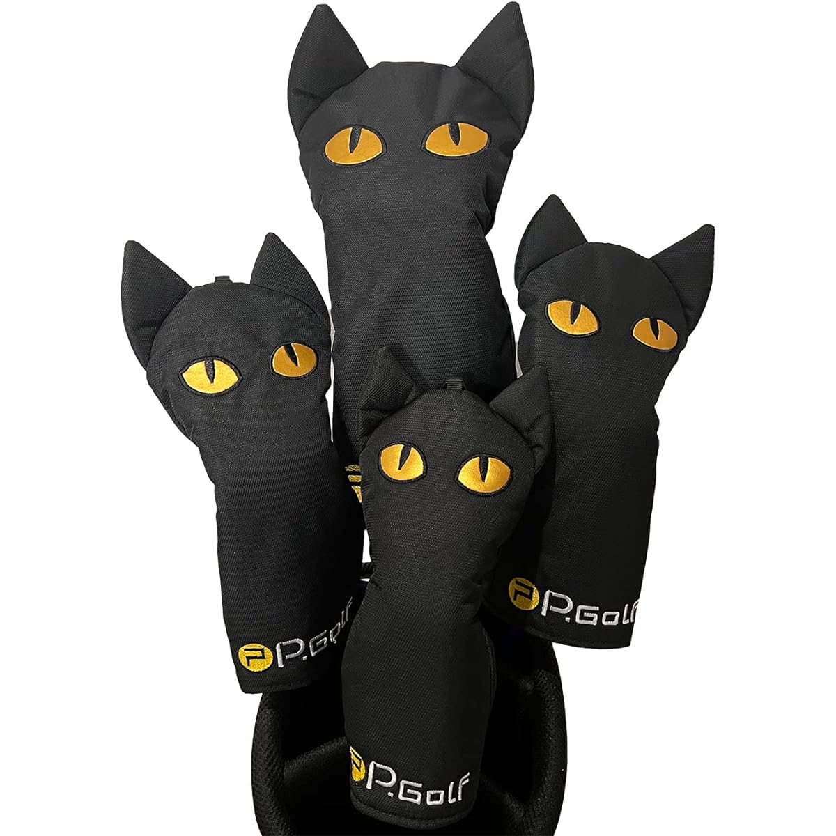 P.Golf Head Cover Black Cat [Single Item]