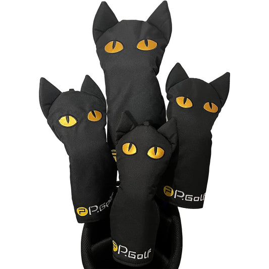 P.Golf Head Cover Black Cat [Single Item]