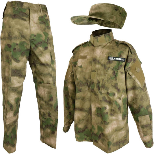 Camouflage clothing top and bottom/patrol cap set A-TACS FG US size S [waist around 80cm] bdu-fg01-S