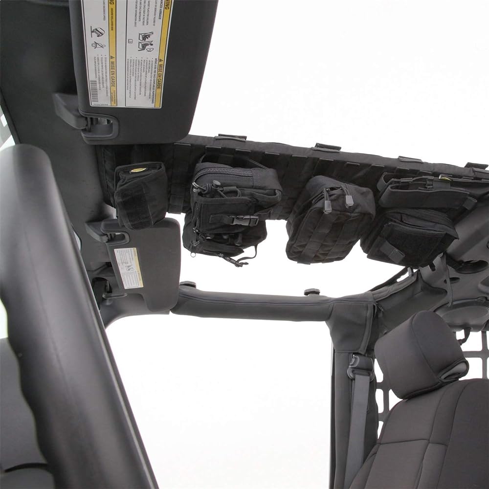 [SmittyBilt Semitti Bilt] G.E.A.R. Overhead console/Ceiling storage pouch black Jeep Wrangler Jeep Wrangler TJ/5665001