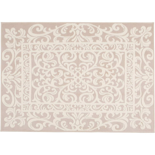 Francfranc Elfia Hot Carpet Rug M Ivory x Light Beige 190 x 140cm Carpet Underfloor Heating Machine Washable