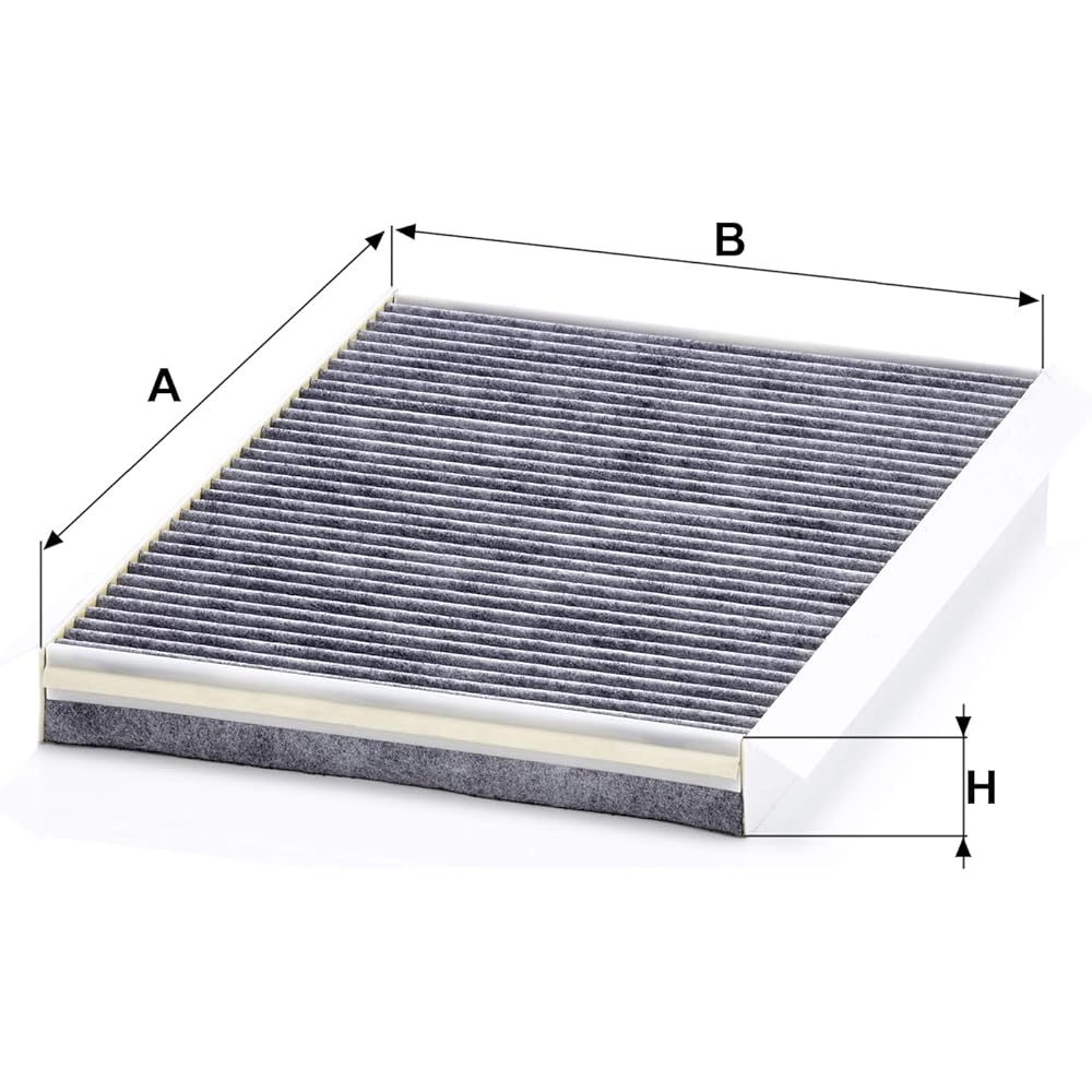 MANN Air Conditioner Filter (Mercedes Benz/A Class) with Activated Carbon Included, Large Deodorizing Effect CUK 3780 [Model: 168032, 168033, 168133 First Year: 98/09-05/01] Part Number: CUK3780 CUK3780