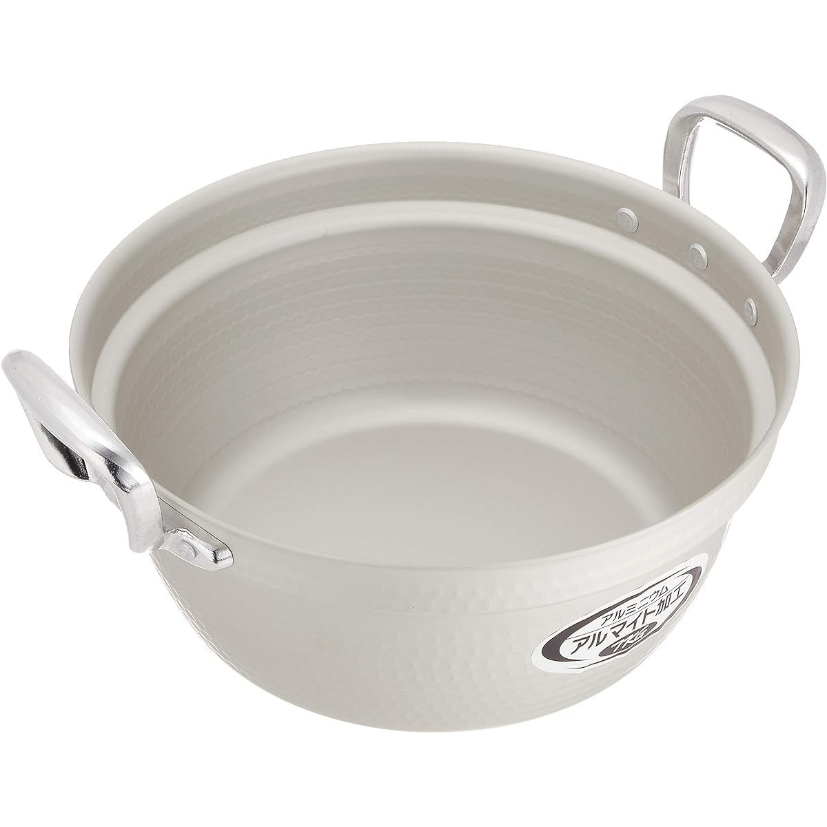 Endo Shoji TKG Cooking Pot, Two Hands, 30cm, Made of Aluminum, Alumite Processed, Ready to Use, Resistant to Discoloration, and Corrosion Resistant, Outer Diameter x Depth (mm) 317 x 140, Capacity (L) 7.2, Commercial Use AEV1703