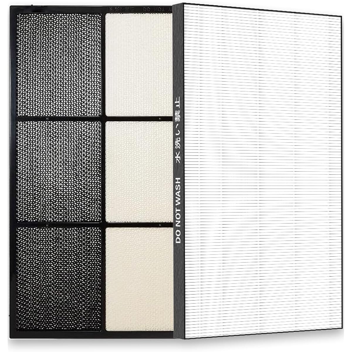 MSHNE Humidifying Air Purifier Filter Deodorizing Filter FZ-E75DF Dust Collection Filter FZ-E75HF Compatible Product Easy to Clean (2 pieces)