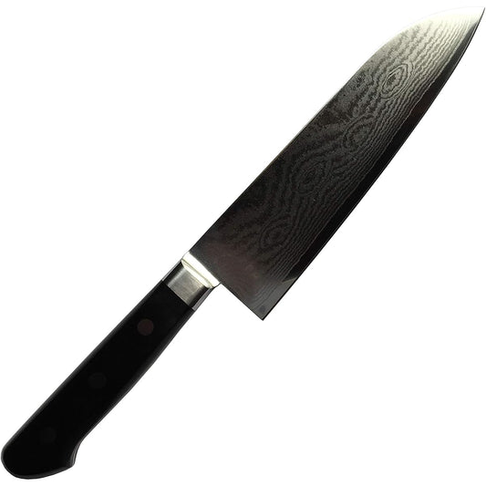 Kazuma Sawa Santoku knife Silver Total length 29.5cm Minamoto Akiri VG10 Damascus "Whirlwind" Santoku 180mm Common mouthpiece