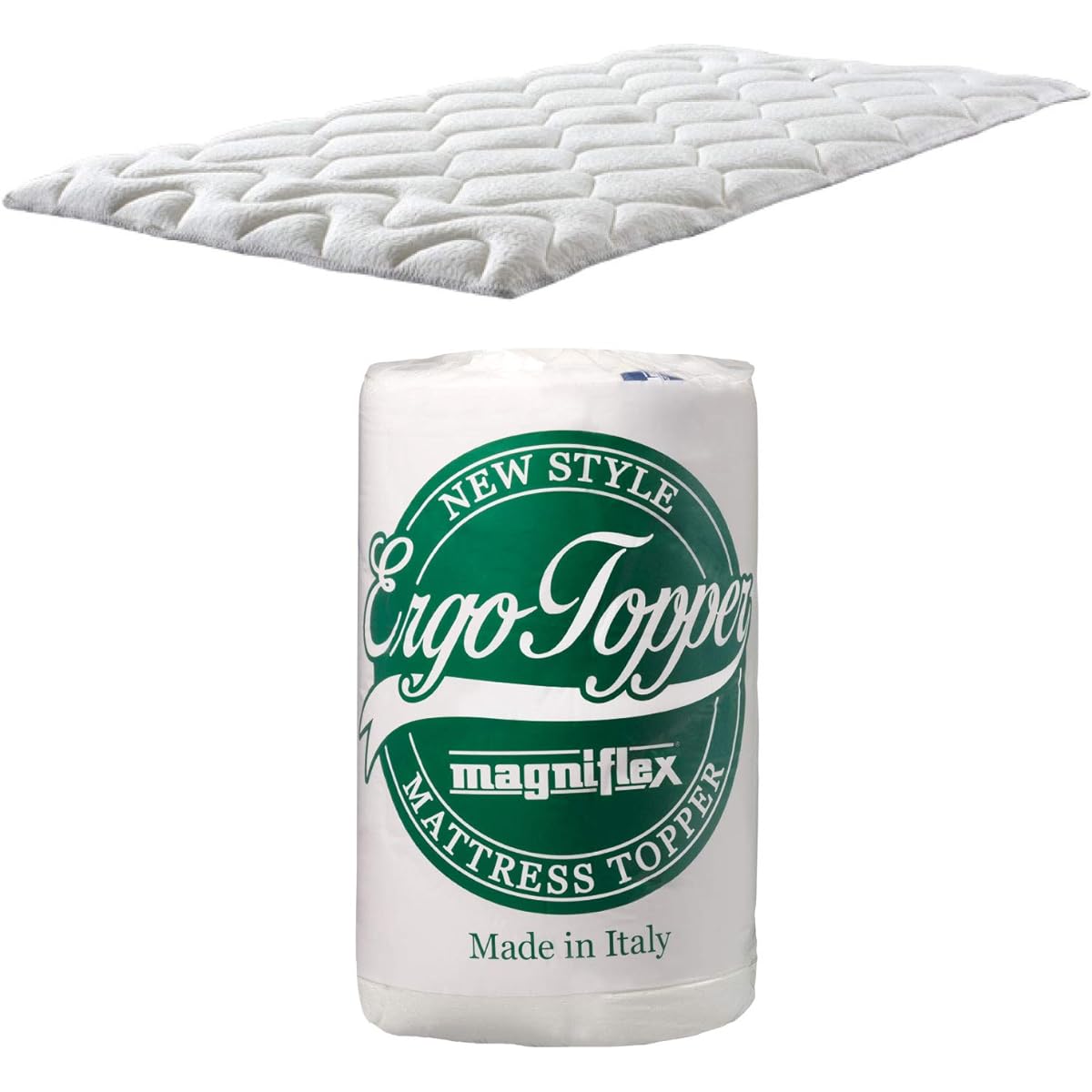 Magniflex High Resilience Mattress Pad, Ergonomic Topper (Single)