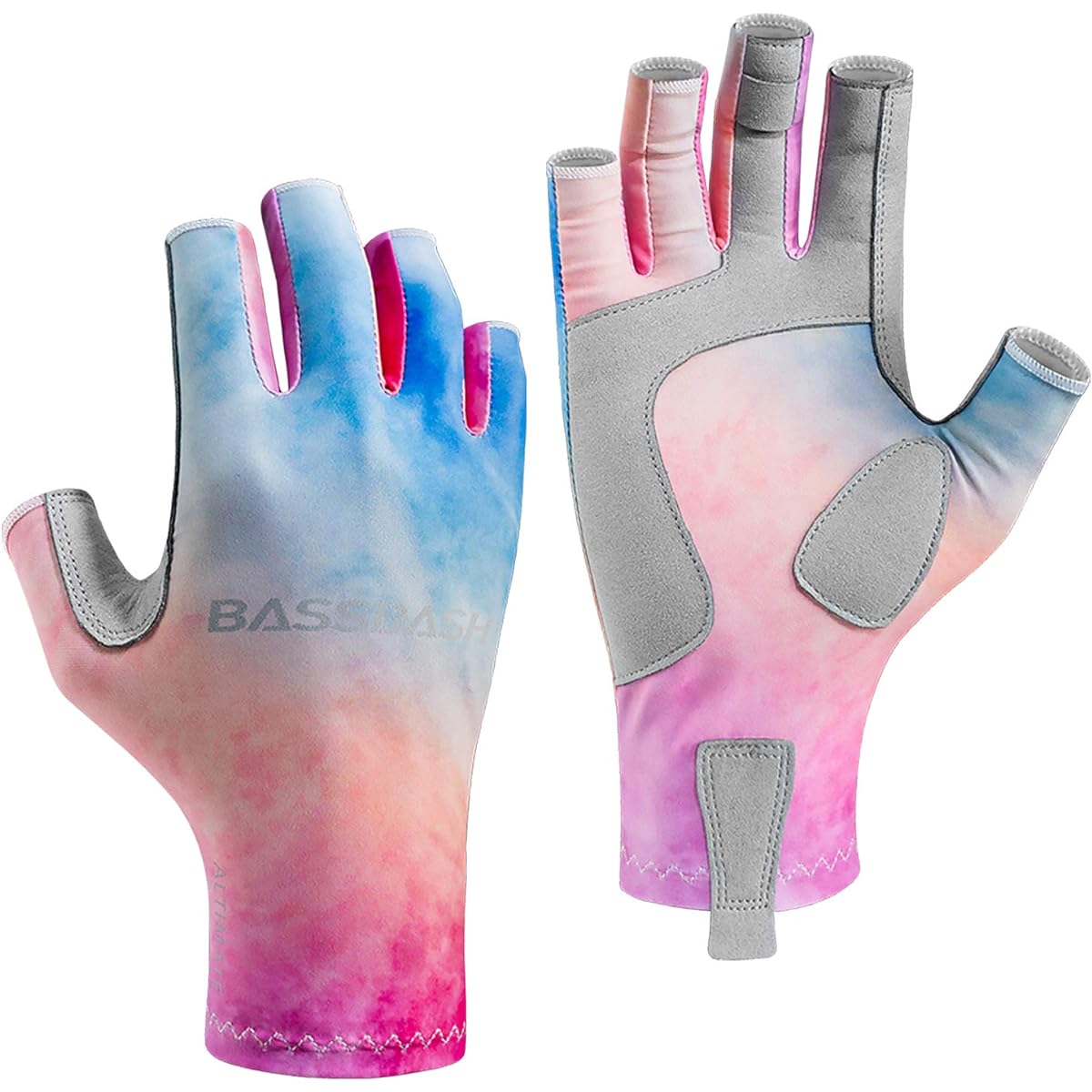 BASSDASH ALTIMATE UPF 50+ Women's Fishing Gloves UV Protection Fingerless Gloves for Kayaking Paddling Hiking Cycling Driving Shooting Training