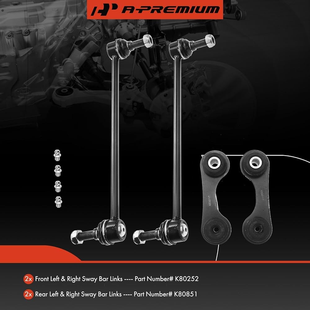A-PREMIUM 4 pieces front & rear swar link kit stabilizer barl link Chevrolet malib 2009 & Pontiac G6 2005-2009 & Saturn AURA 2007-2009