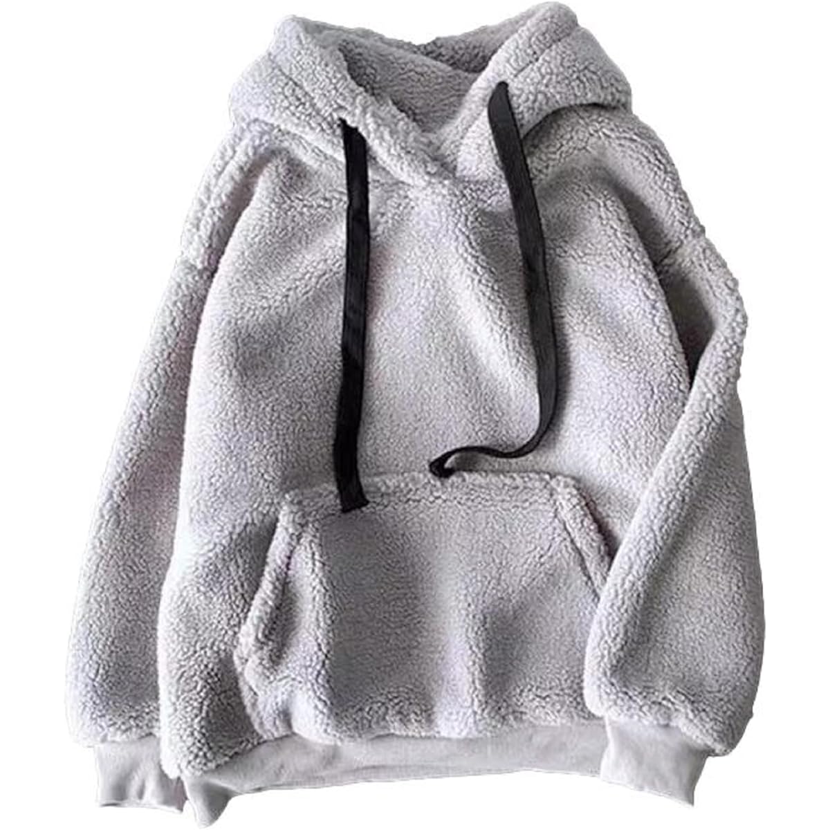 [1/2style] Nibun Noichi Style Parka Boa Fleece Casual Fluffy Hooded Women's