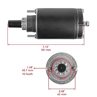 Caltric Starter KOHLER MAGNUM 8-16 HP M8 M10 M12 M14 M16 K181