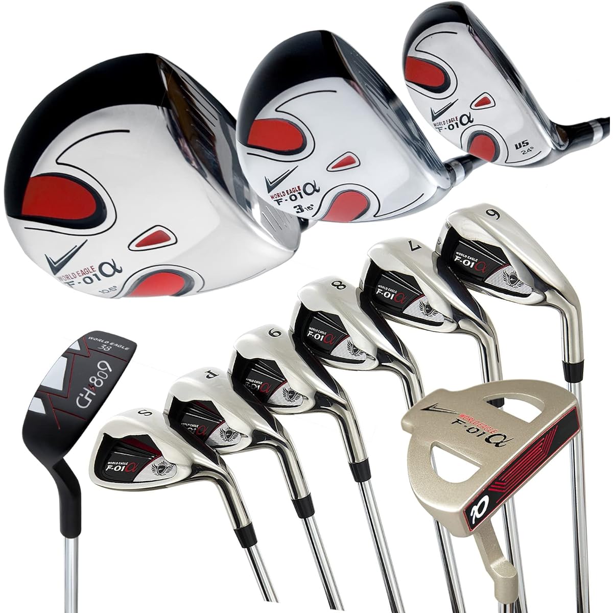 WORLD EAGLE [No bag] WE-J-F-01α Men's club set [Right-hand use] WE-J-F-01α