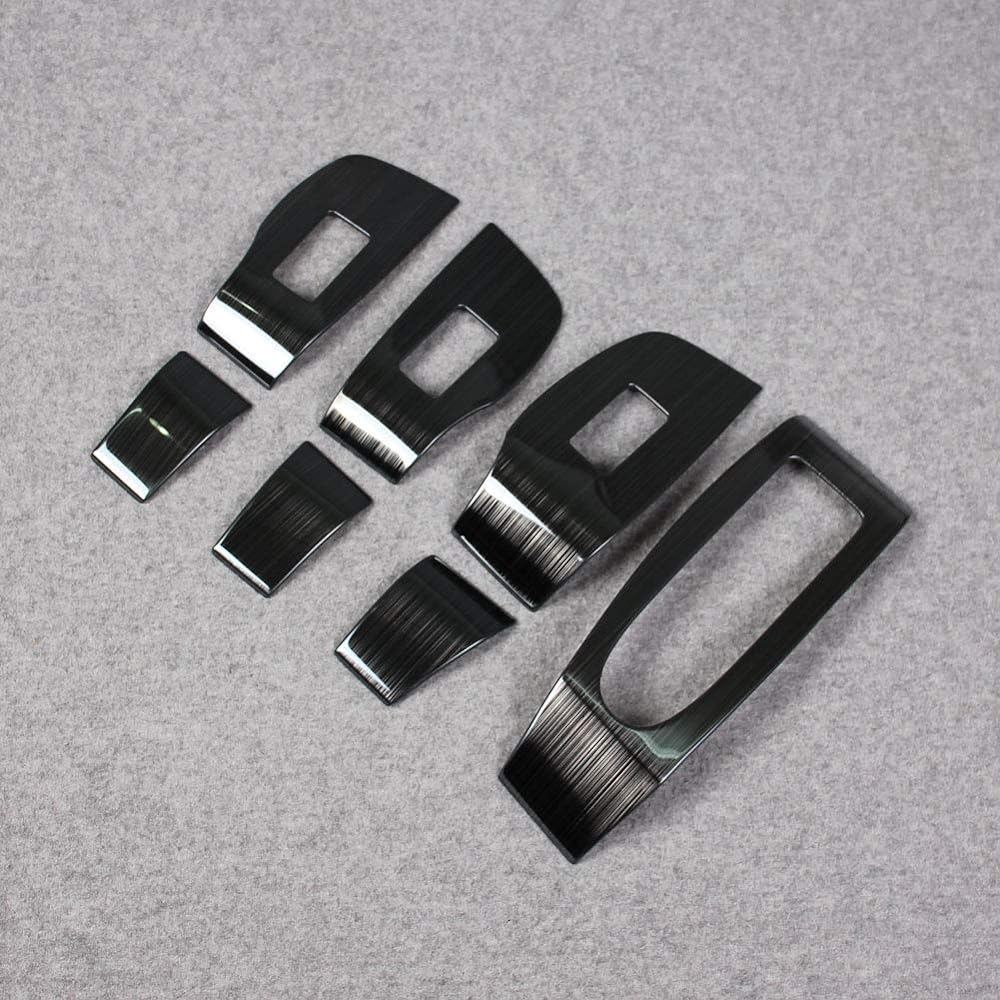 RUIQ New Mazda 3 Sedan/Fastback BP Series 2019.06~ Interior Door Window Button Switch Panel Cover for Garnish Mazda3 Mazda 3 Only Design (Black)