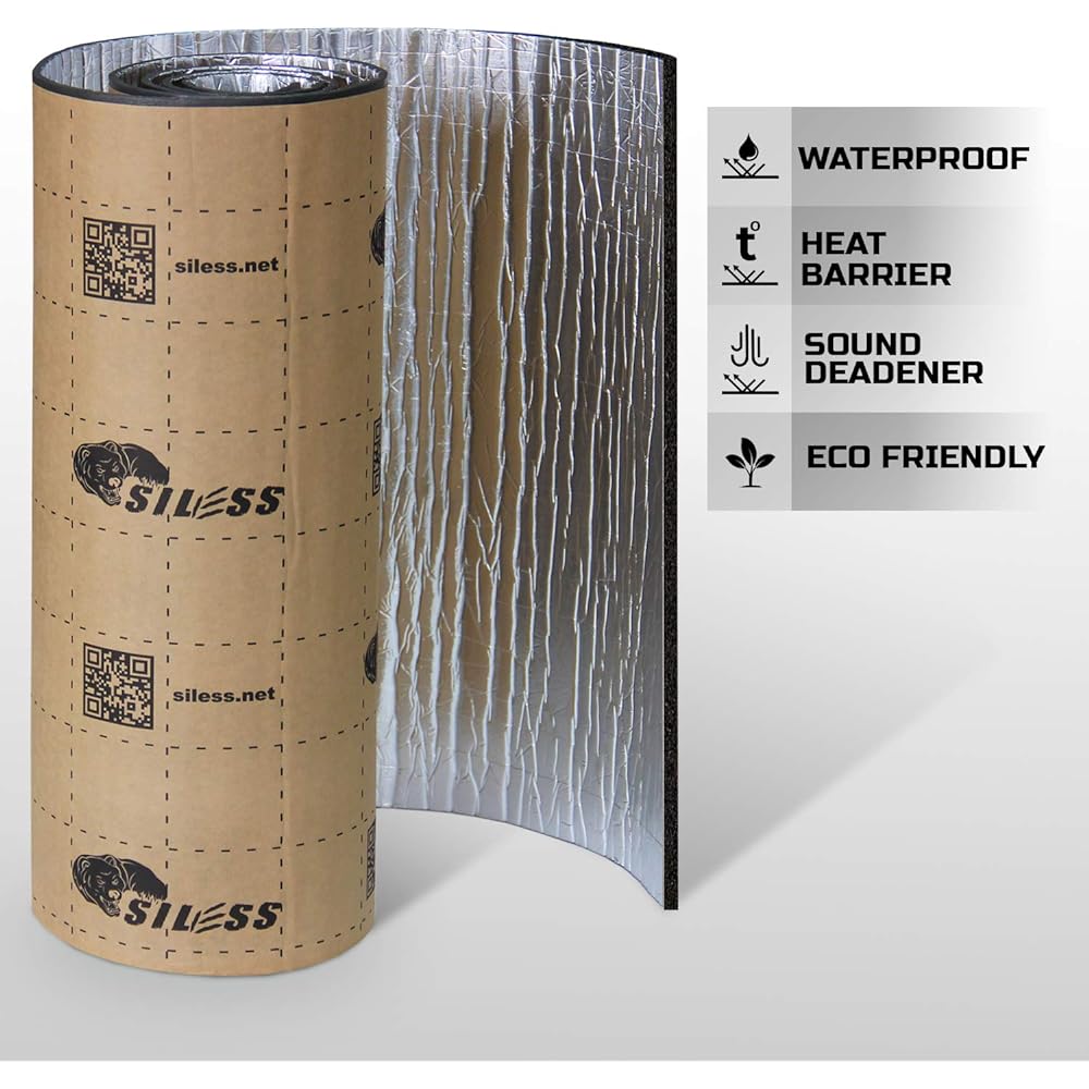 SILESS LINER 157 mill 36 square -fit aluminum foil Finished car sound Deadning & Insulated Close Docell Form -PE Form Sound Deadner