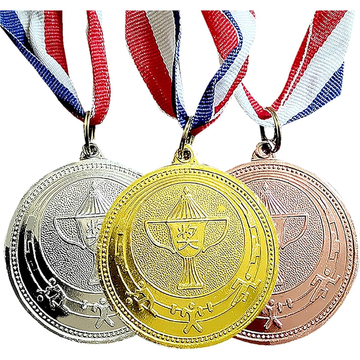 shttown medal set gold silver bronze 18 pieces gold medal silver medal bronze medal athletic meet award reward children elementary school